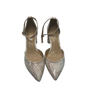 Lexi & Abbie Mindy Ankle Strap Chunky Heel Pointed Toe Pumps Size‎ 8